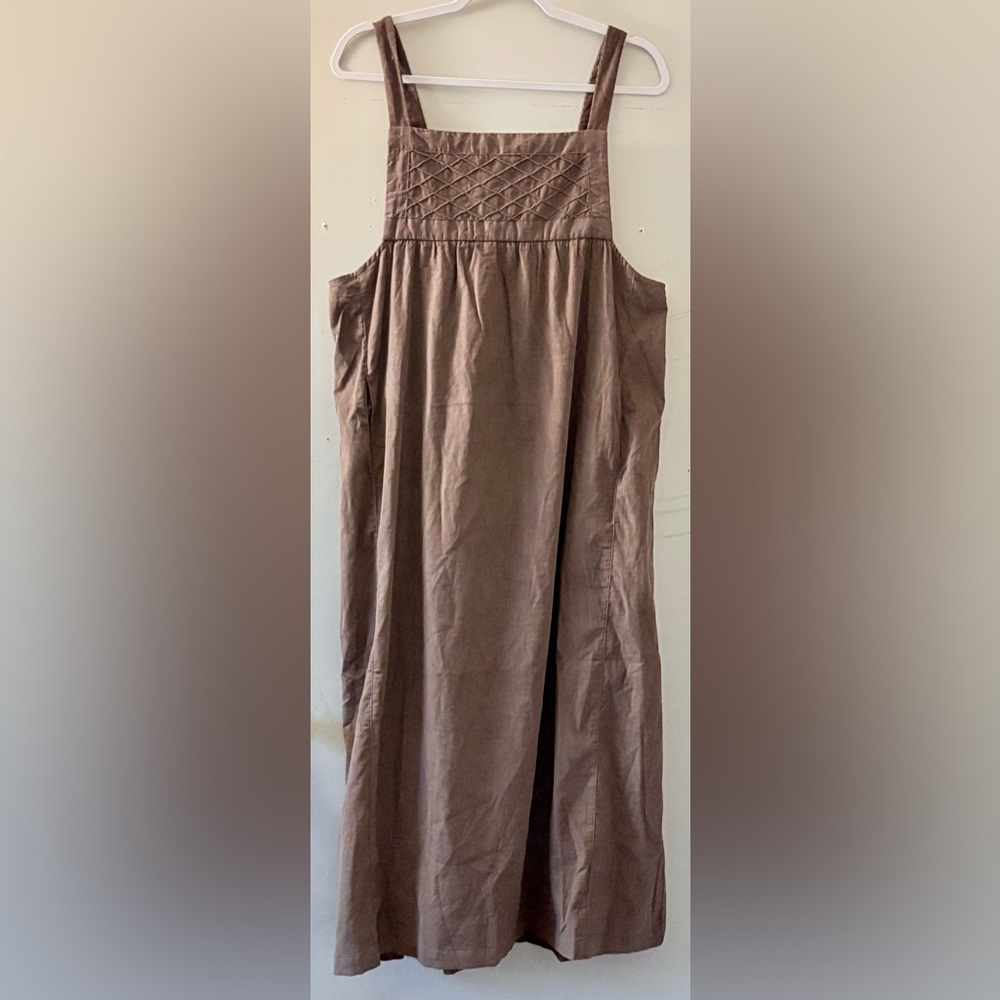 Neuflora Owensboro 100% Cotton Homestead jumper dress maxi Size M